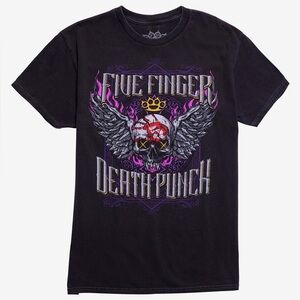 Five Finger Death Punch Stuck In My Ways Winged Skull T-Shirt 💀
